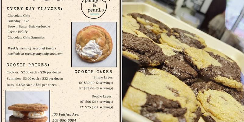 Penny and Pearl's Bakeshop Menu