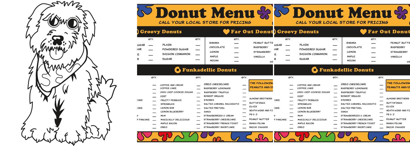 Peace, Love and Little Donuts of Florence Menu