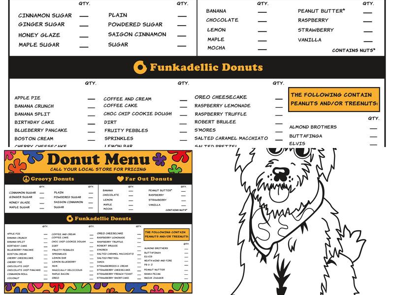 Peace, Love and Little Donuts of Florence Menu