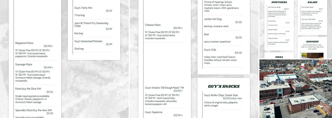 Guy's Deli Menu