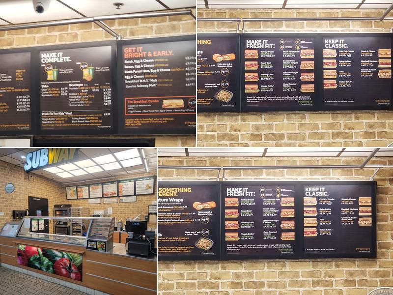 Subway Menu