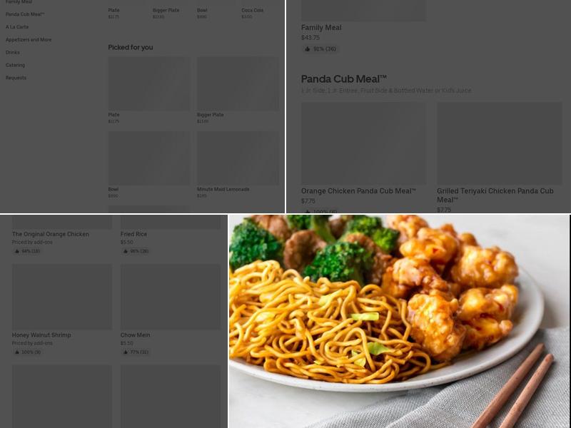Panda Express Menu