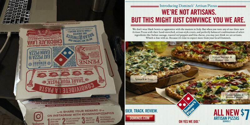Domino's Pizza Menu