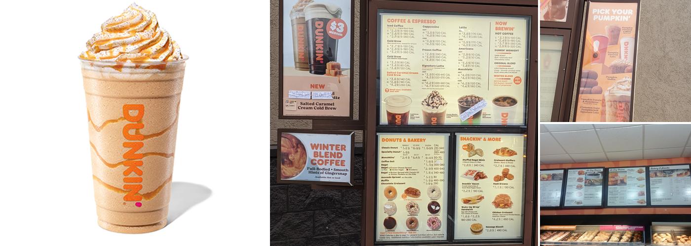 Dunkin' Menu
