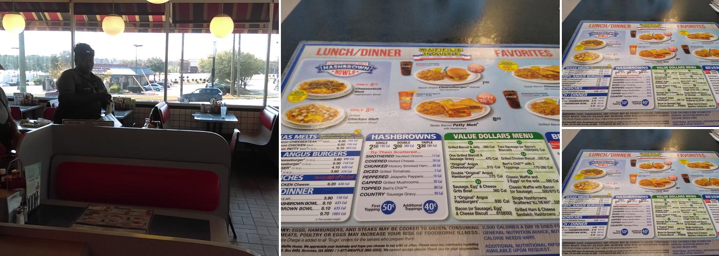 Waffle House Menu