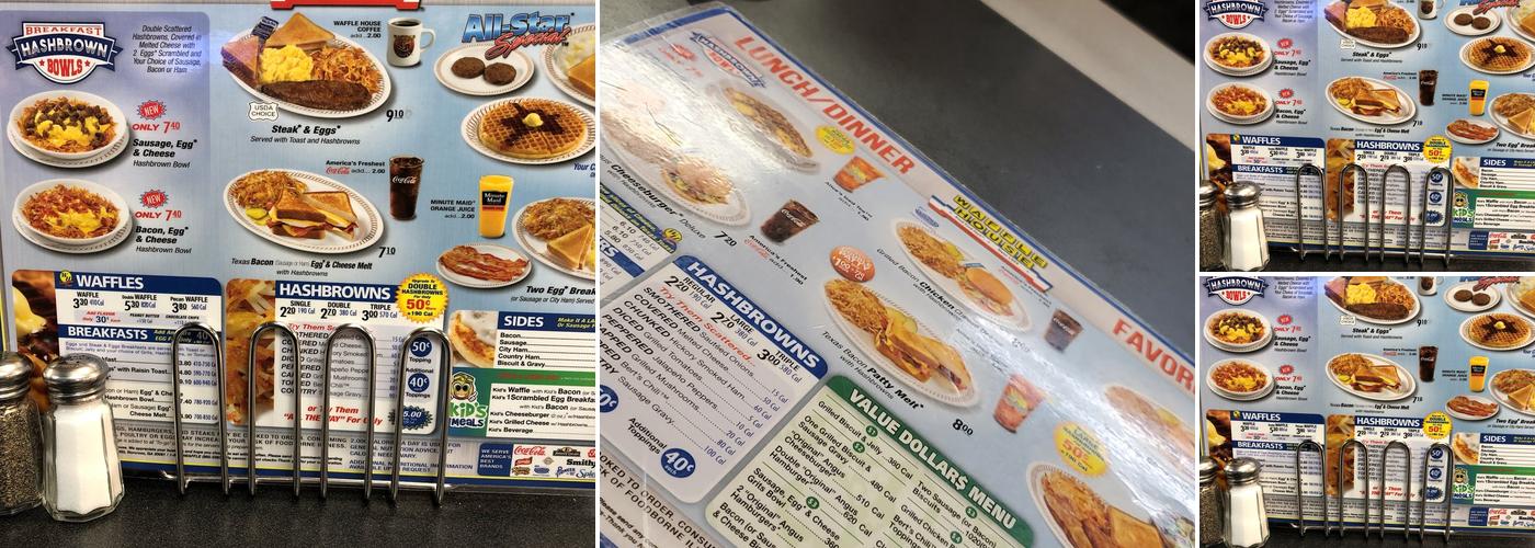 Waffle House Menu