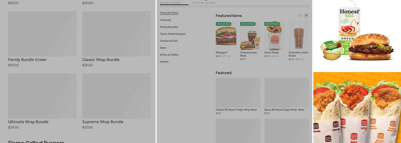 Burger King Menu
