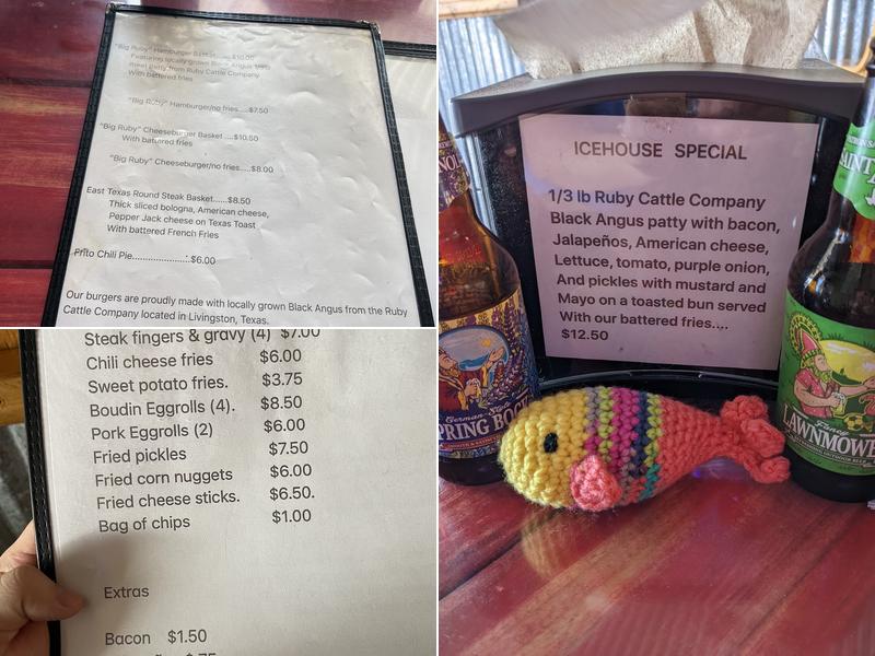 Big Fish Icehouse Menu