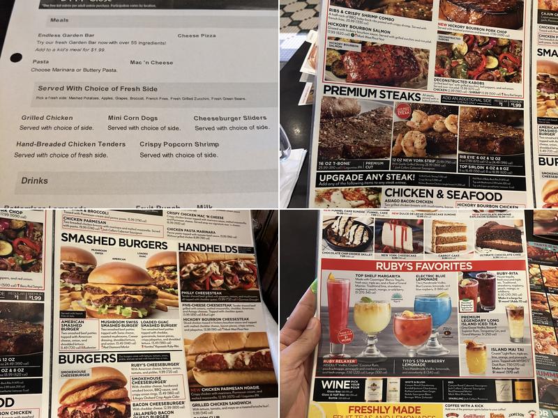 Ruby Tuesday Menu