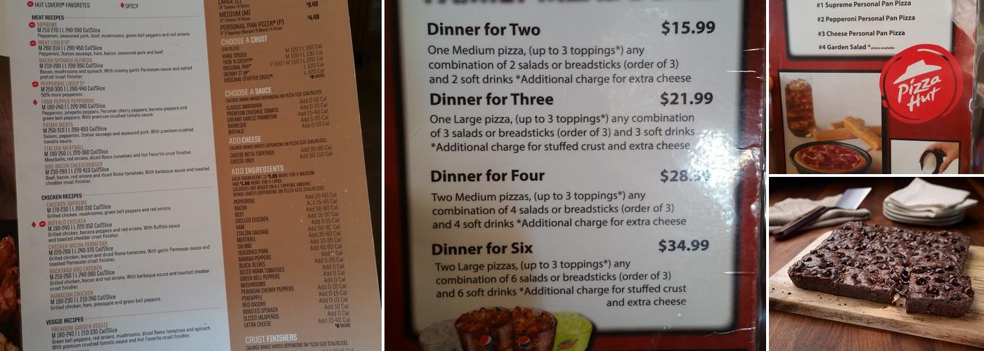 Pizza Hut Menu