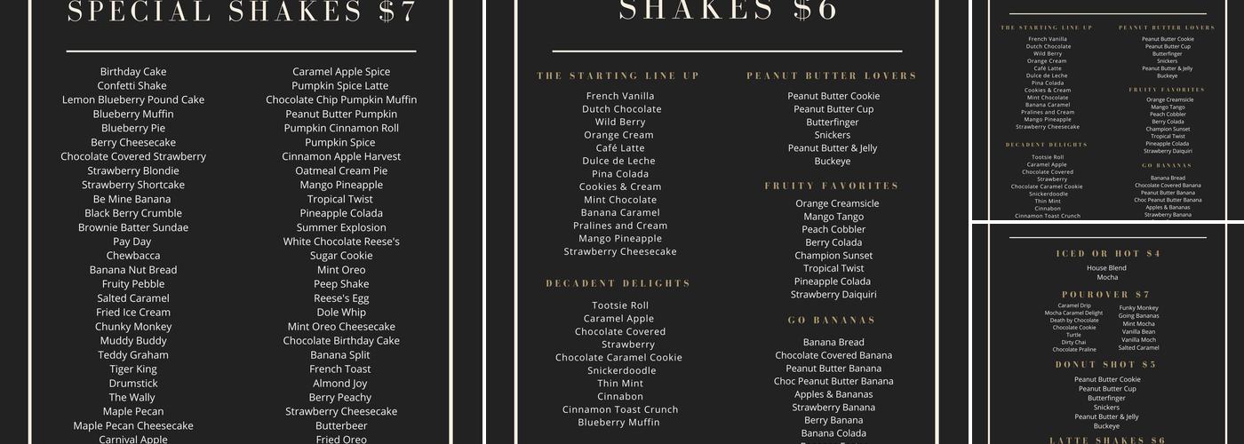 Balance Nutrition Menu