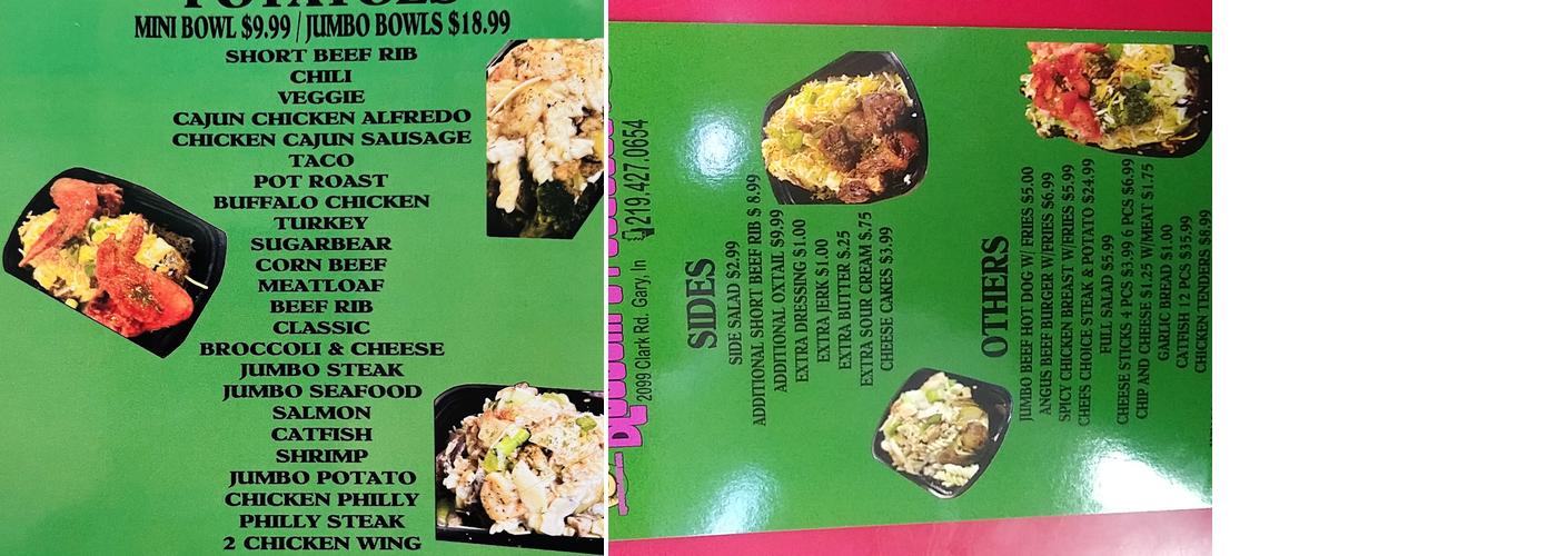 Blossom Potatoes Menu