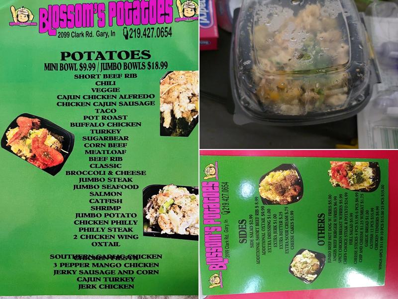 Blossom Potatoes Menu