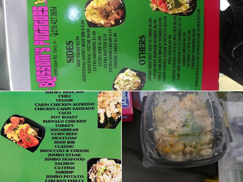 Blossom Potatoes Menu