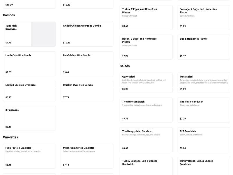 King Deli & Grill Menu