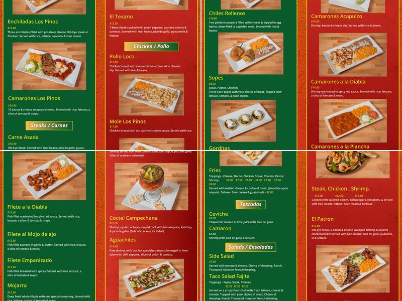 Los Pinos Mexican Restaurant Menu