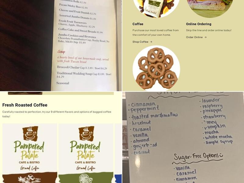 Pampered Palate Cafe & Bistro Menu