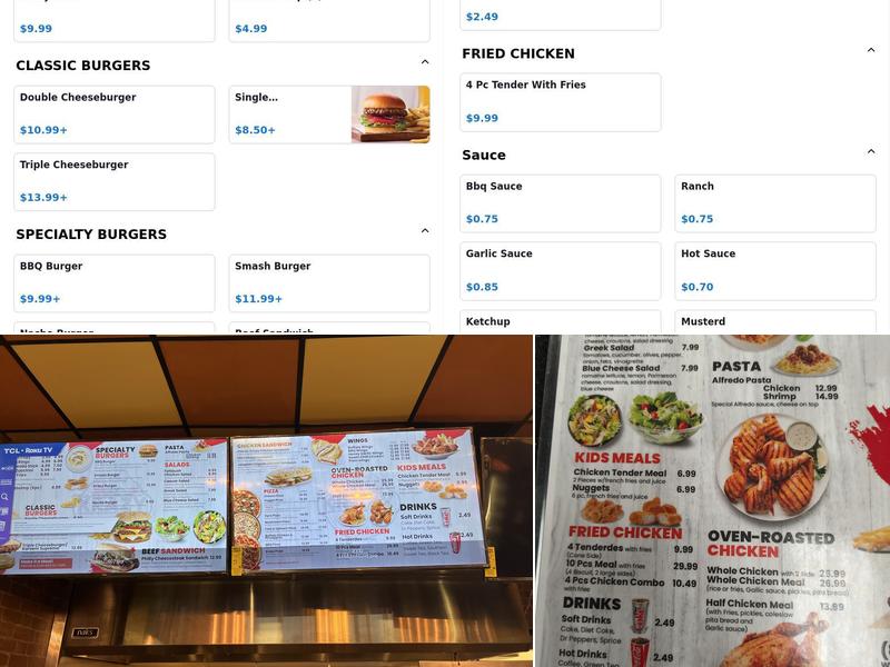 Krazy Kitchen (halal) Menu