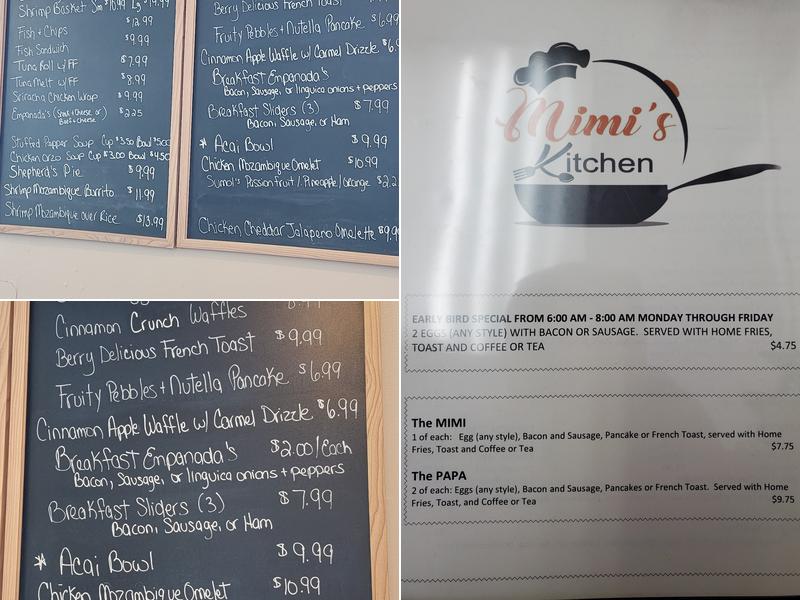 Mimi's Kitchen Menu