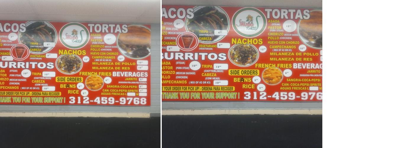 Super Hugo Tacos Menu