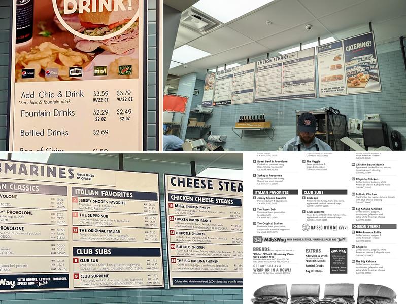 Jersey Mike's Subs Menu