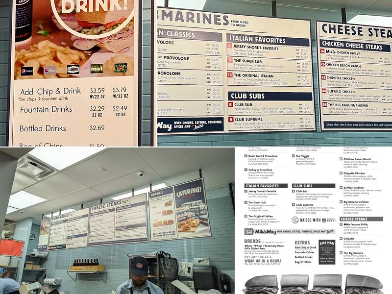 Jersey Mike's Subs Menu