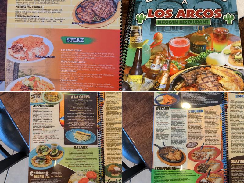 Los Arcos Menu
