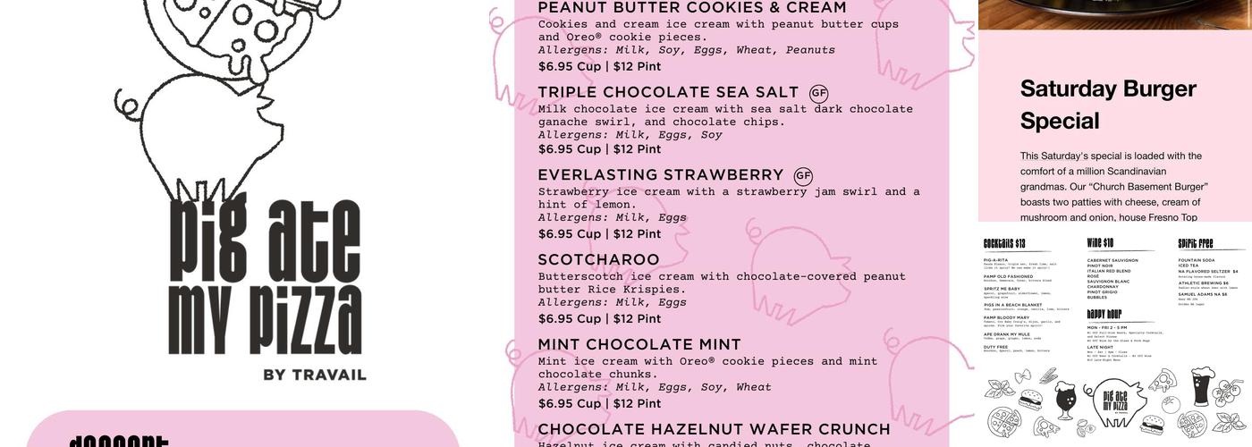 Nouvelle Brewing by Travail Menu