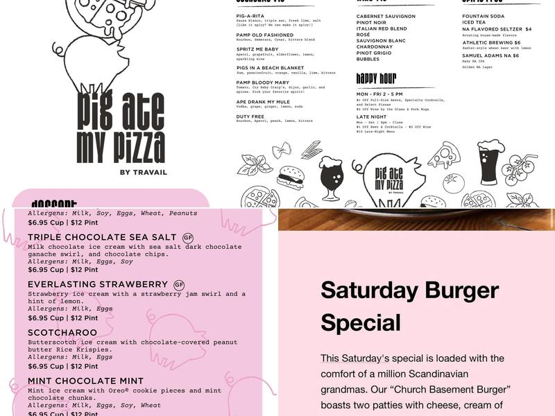 Nouvelle Brewing by Travail Menu