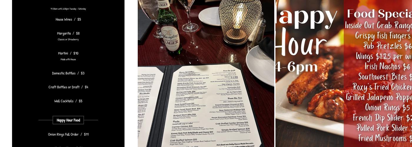 Horseshoe Bend Bar and Grill Menu