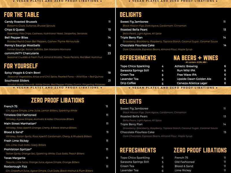Unity Kitchen Menu