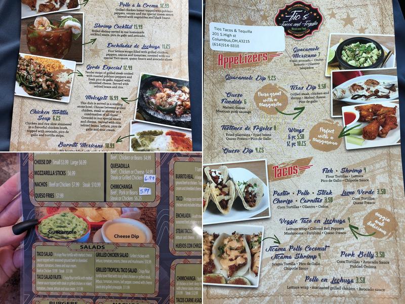 Taco & Tequila 2 Menu