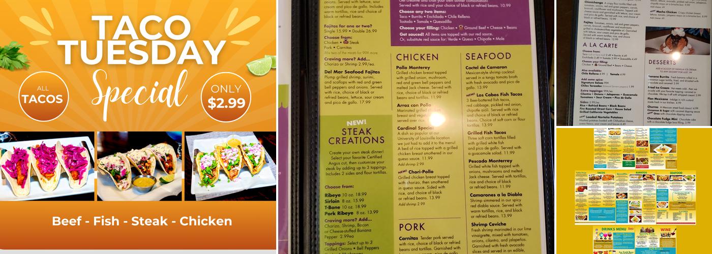 Felipe's Mexican Restaurant Menu