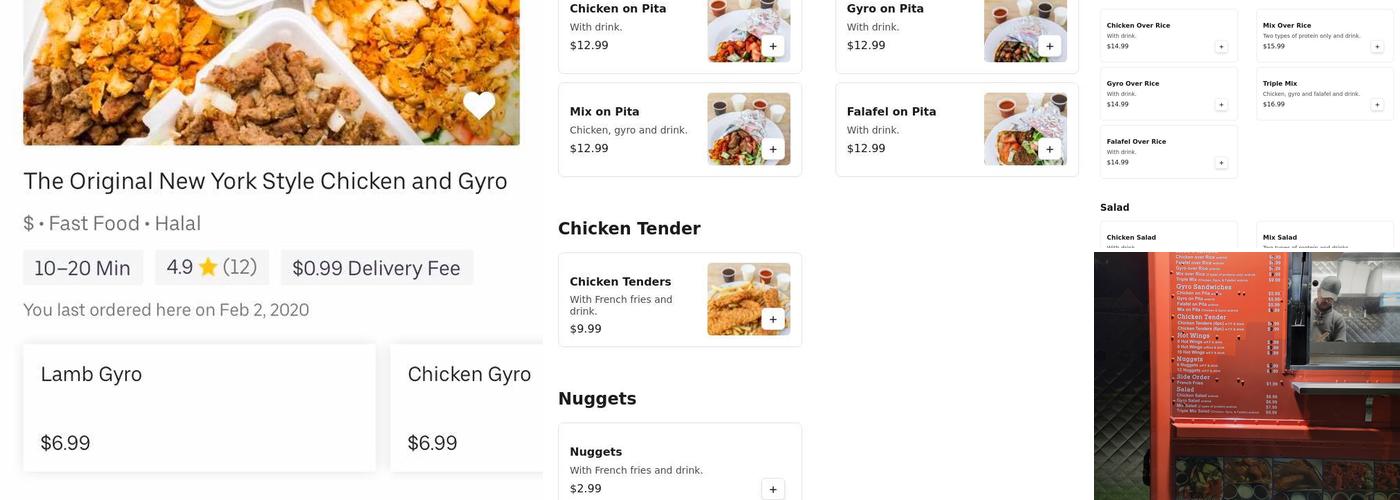 Authentic Gyro Menu