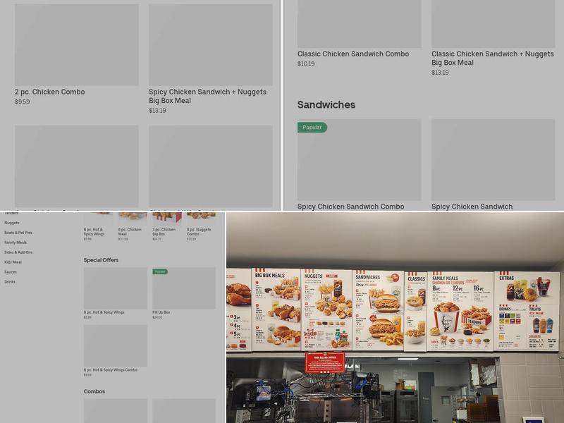KFC Menu