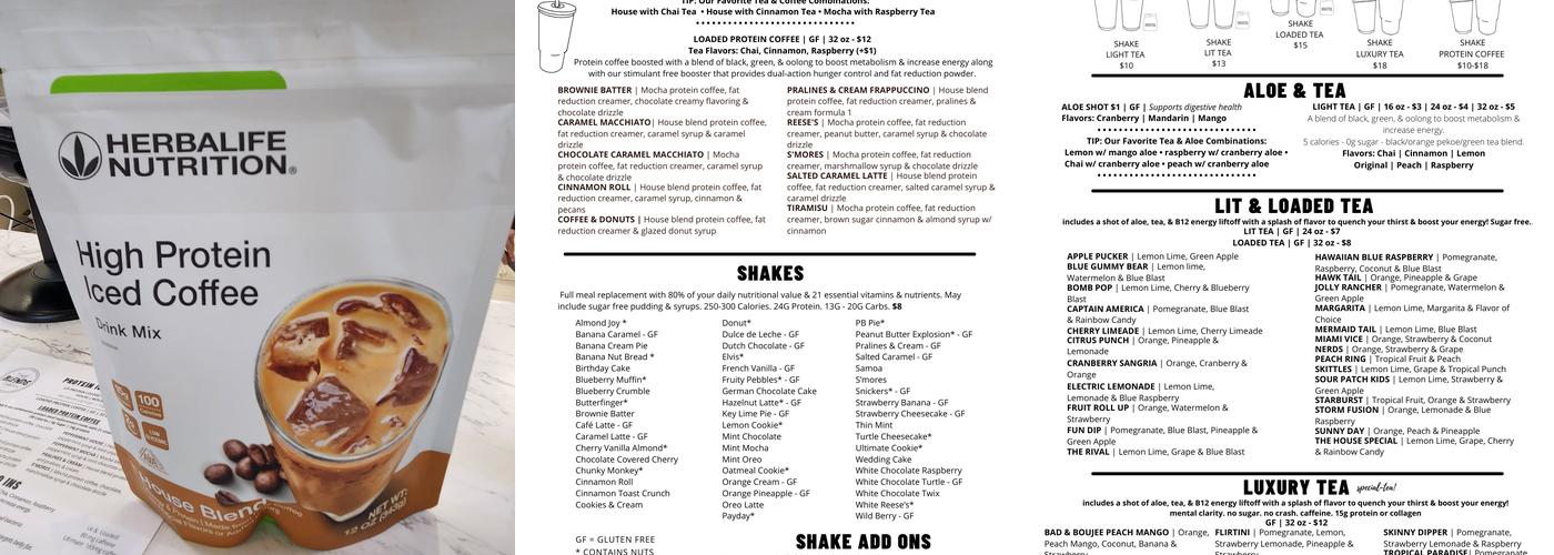 The Blends Chaska Menu