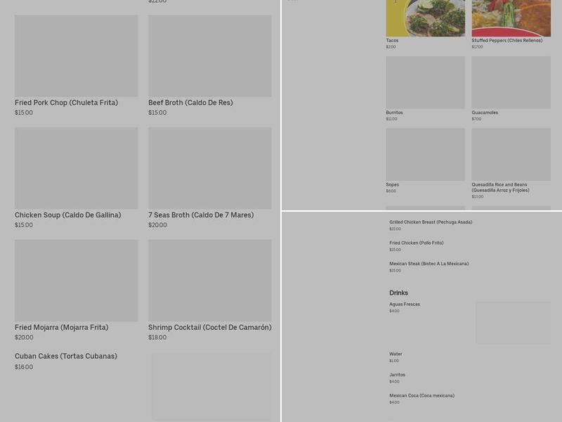 Los Gallos Taco Shop Menu