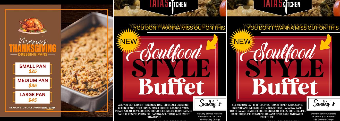 TATA'S KITCHEN Menu