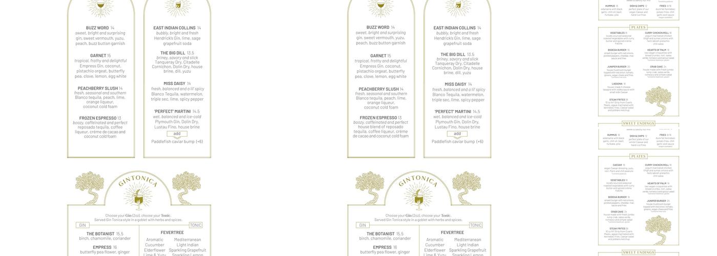 Juniper Menu