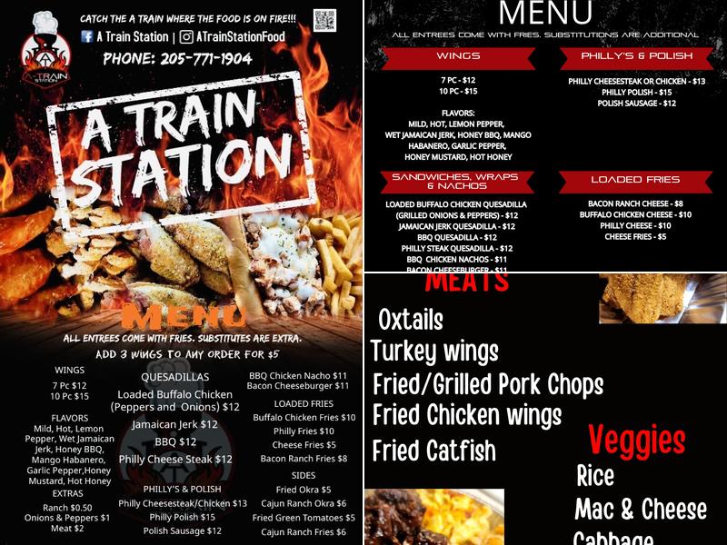 A-Train Express Menu