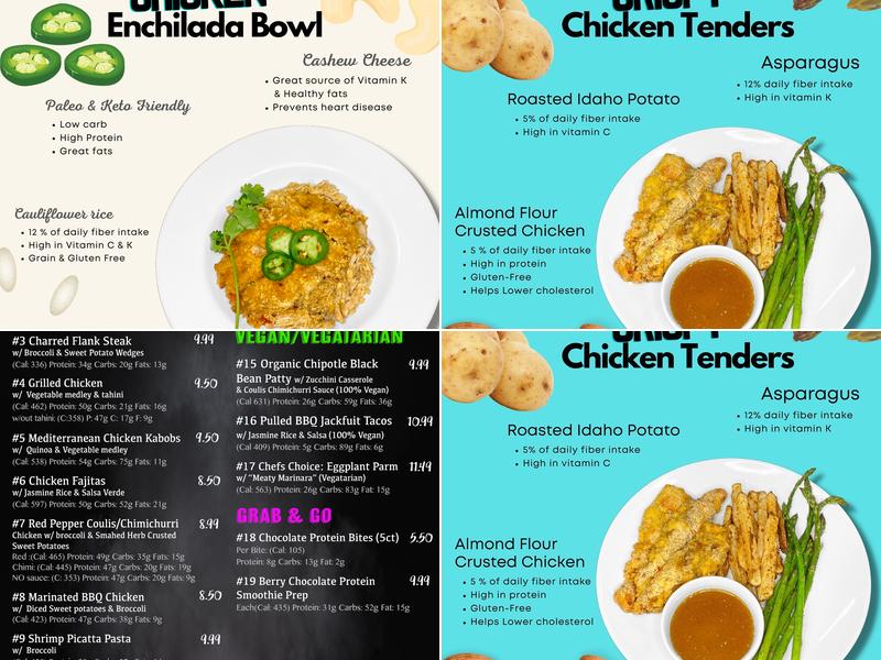 MedKit Meal Prep Menu