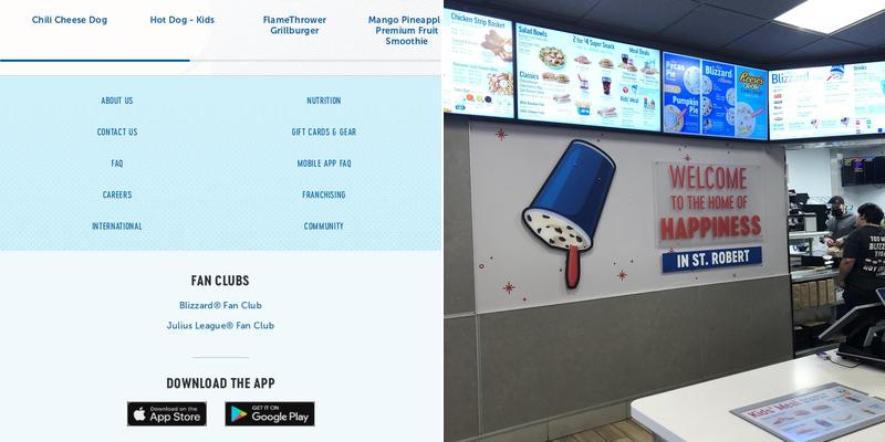 Dairy Queen Menu
