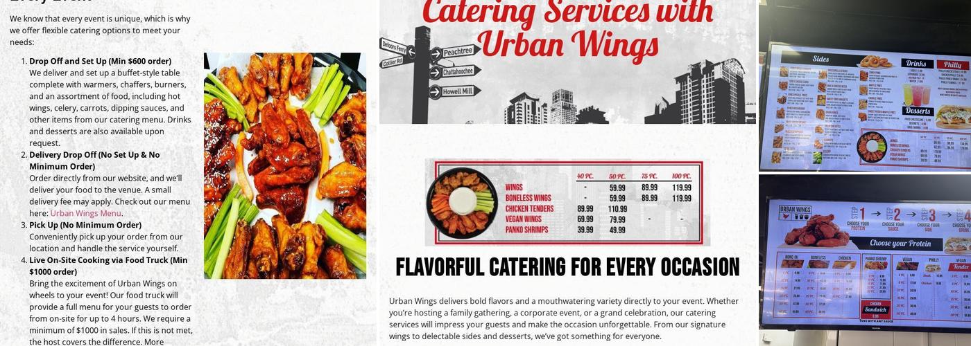 Urban Wings Menu