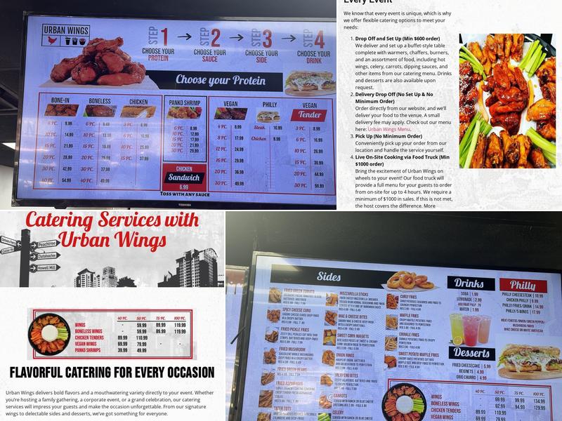 Urban Wings Menu