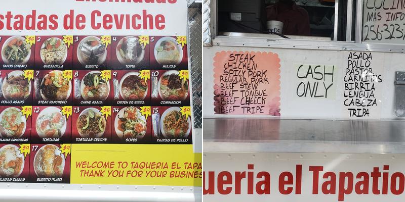 Taqueria El Tapatio #2 Menu