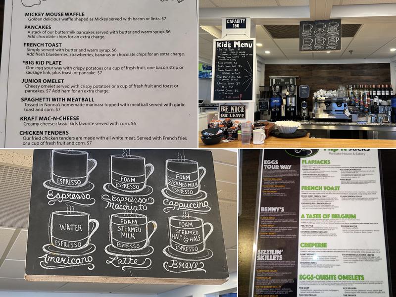 Flip'N Jacks Pancake House & Eatery Menu