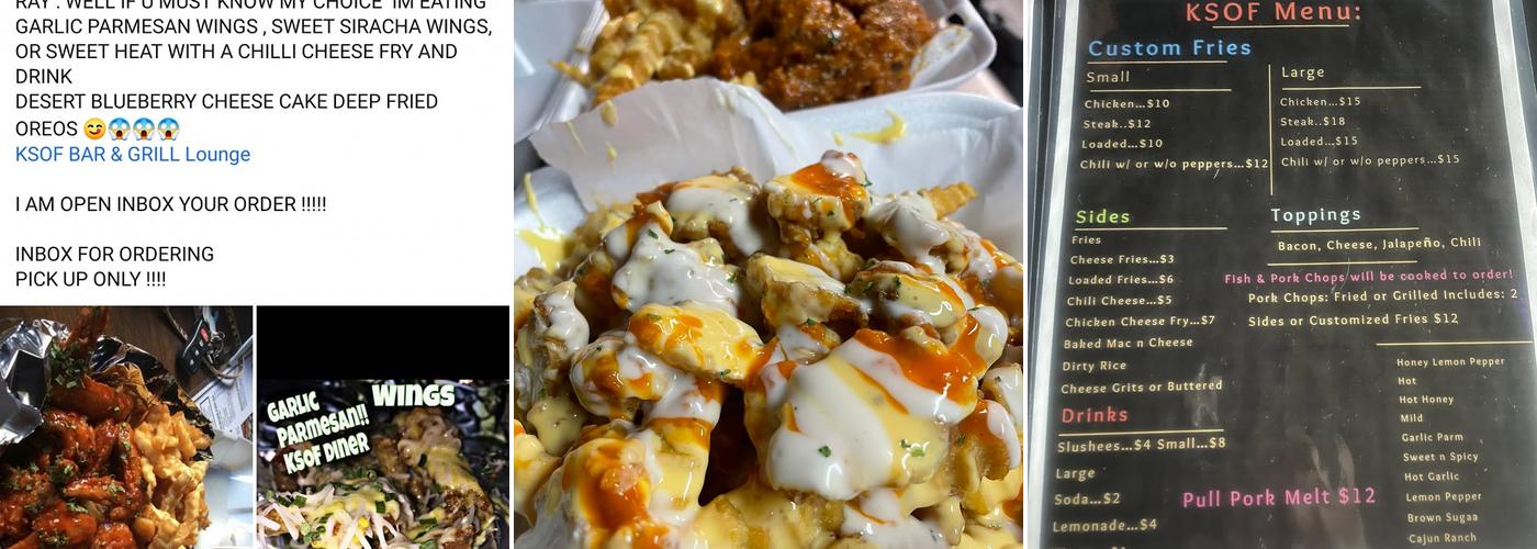 Ksof Bar & Grill Menu