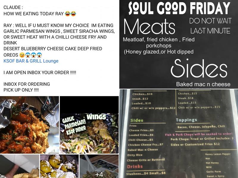 Ksof Bar & Grill Menu