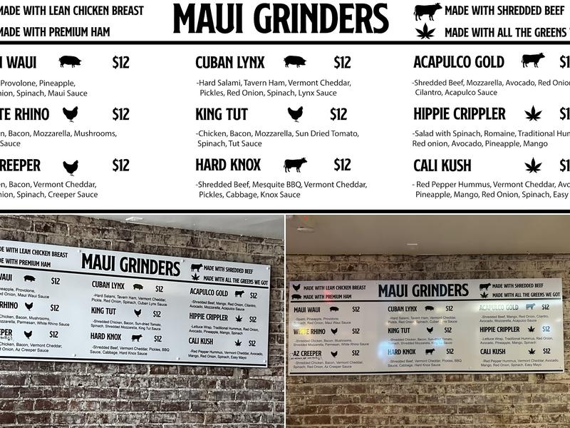 Maui Waui Cafe Menu