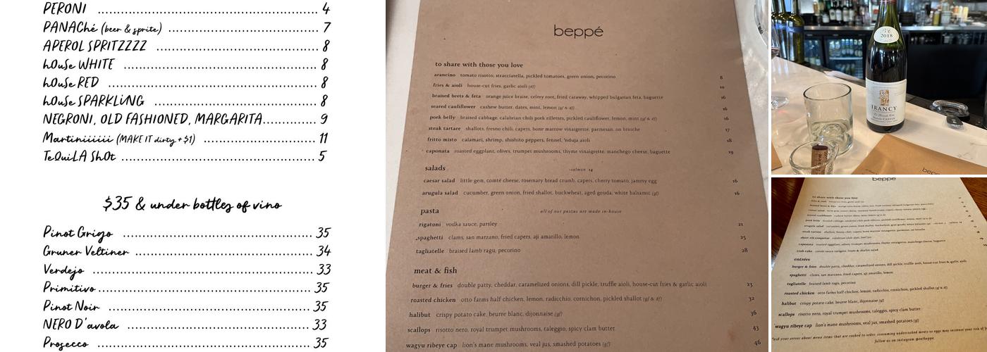 beppé Menu